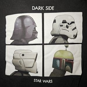 Small Mens Star Wars Dark Side Black T-Shirt, Great Condition - Used